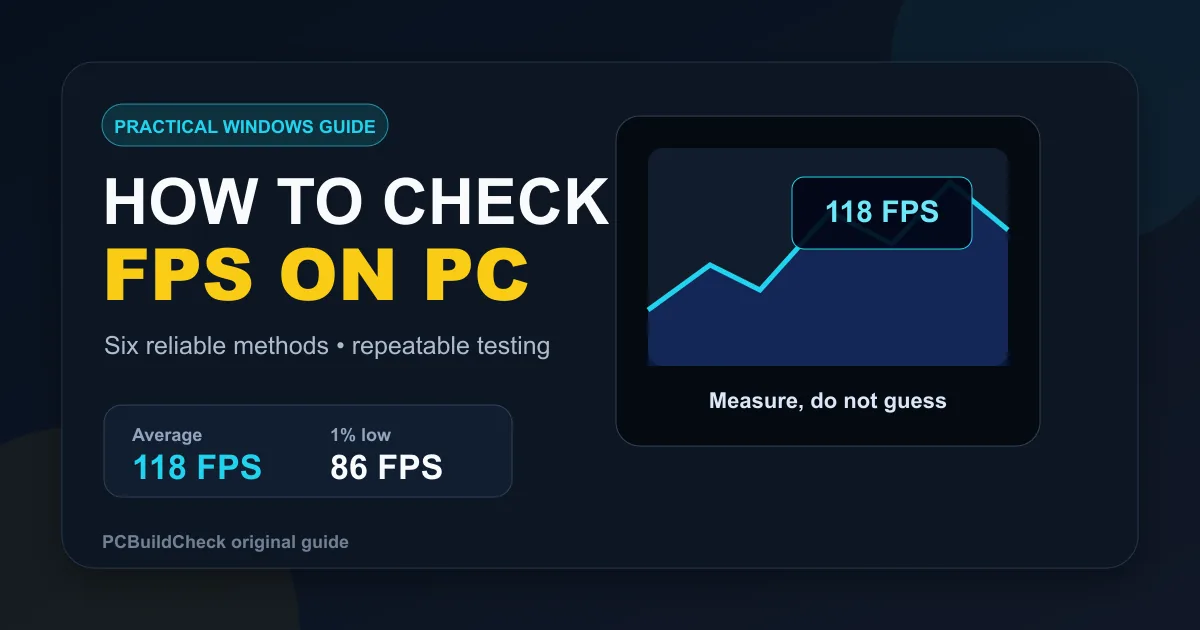 How to Check FPS on PC: 6 Easy and Reliable Methods